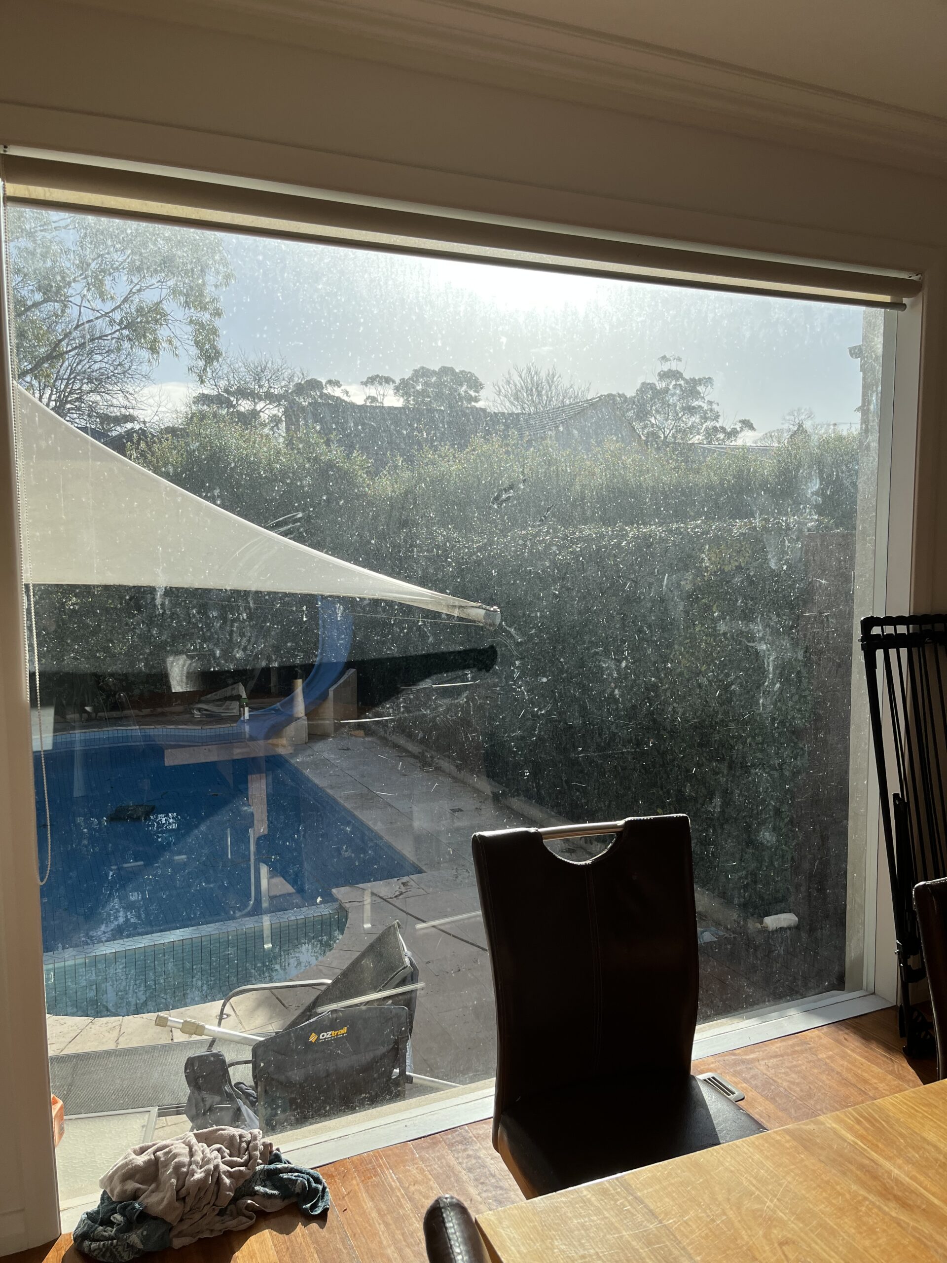 Before and After window cleaning