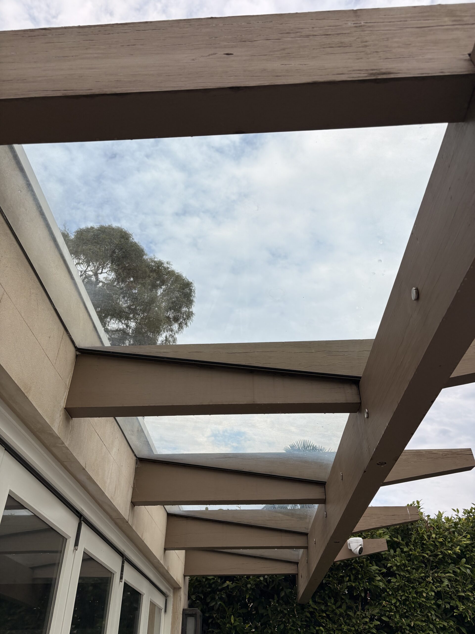 Sky Light Cleaning Before and After