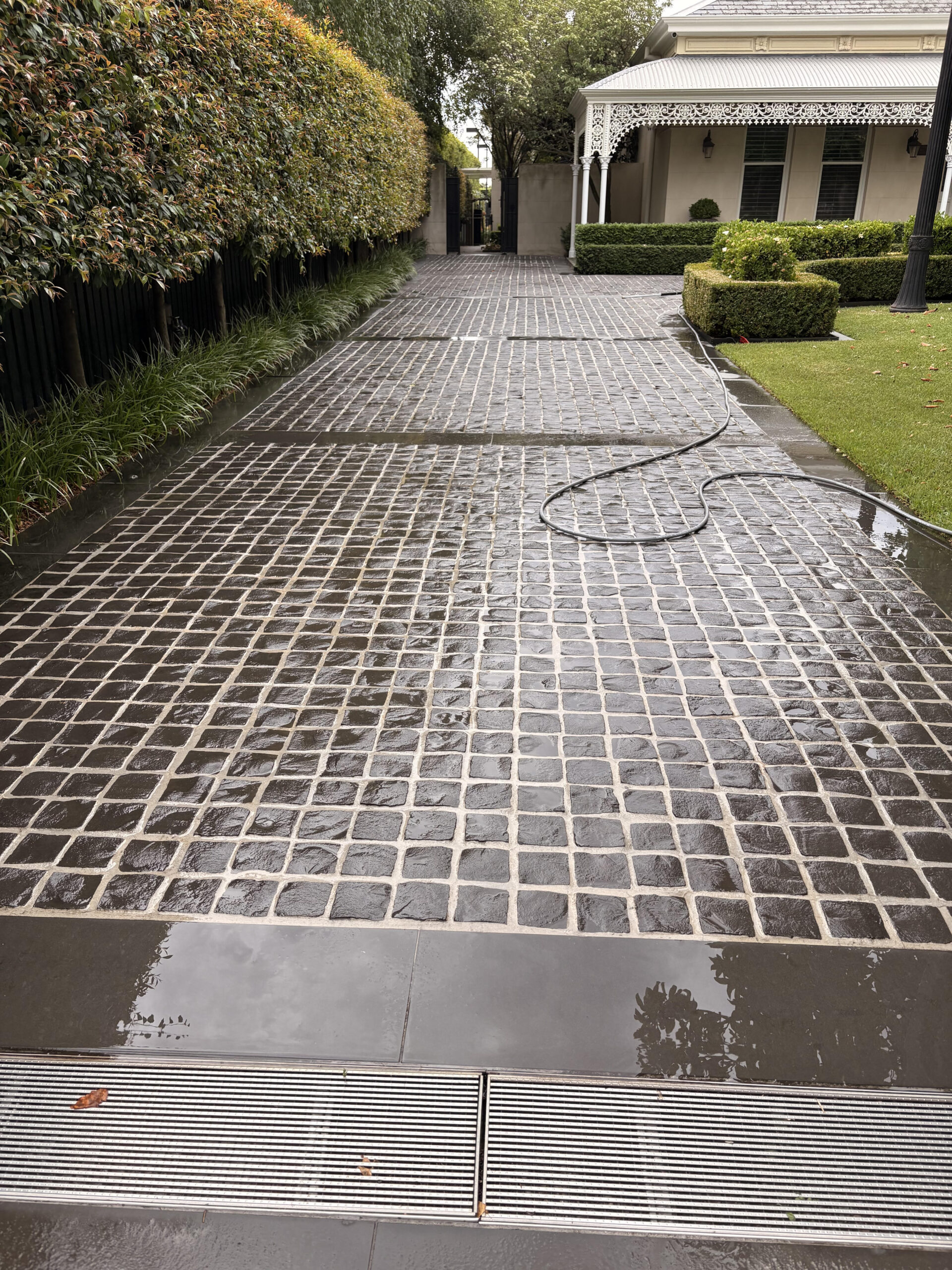 Before and After Pressure Washing